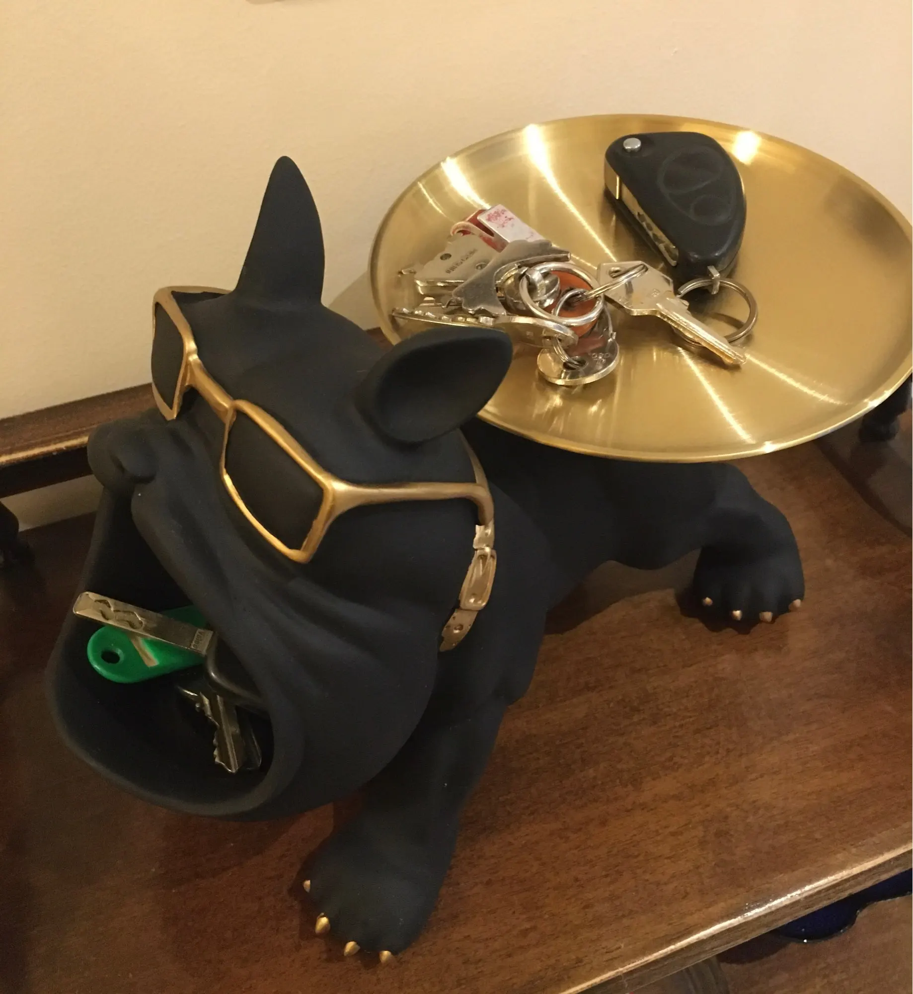 Home Decor Bulldog Figurine Dog Statue Storage Box Animal Ornament Resin Craft Art Sculpture Figurine Home Puppy Sculpture photo review