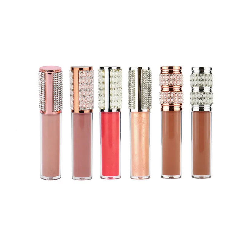 

Private Label Diamond Lipgloss Wholesale Clear Shiny Glitter Glossy Makeup Lip Gloss Custom Liquid Lipstick Bulk