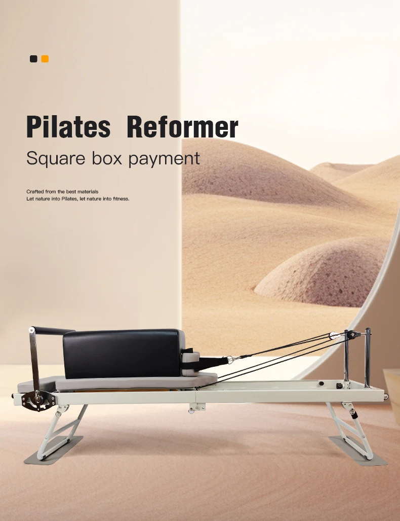 MIYAUP Hot Beige New Pattern High Quality Exercise Core Bed With Boxing Pilates Reformers A193f31575ed24483960b8619ecd95acat