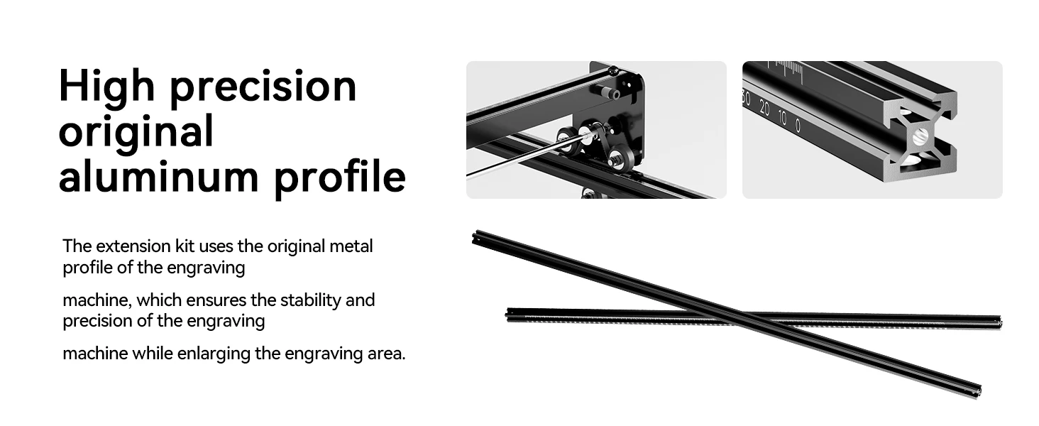 Original RAY5 Extension Parts Kit For LONGER RAY5 20W 10W 5W Engraving Cutting Machine Accessories Expand to 400 * 850mm