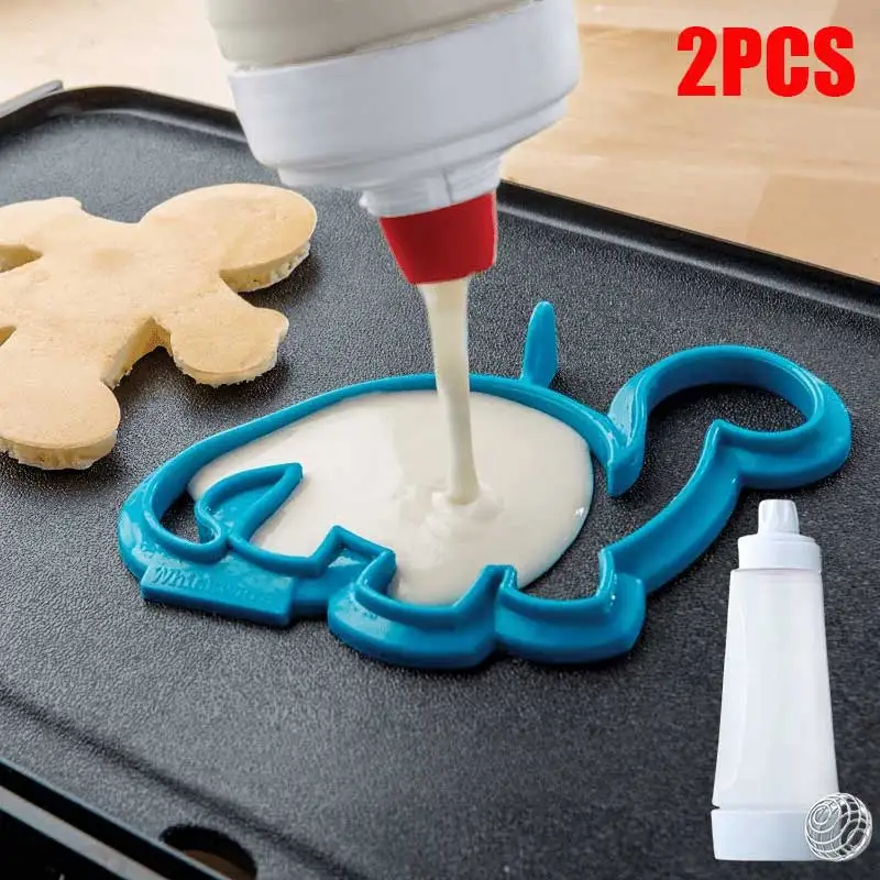 Pancake Batter Bottle Battler Mixer With Blender Ball Wire Whisk for Restaurant Baking Pancakes Cupcakes Muffins Crepes And More pancake batter mixer