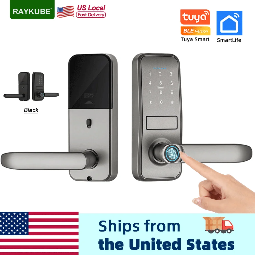 RAYKUBE Smart Biometric Fingerprint Door Lock