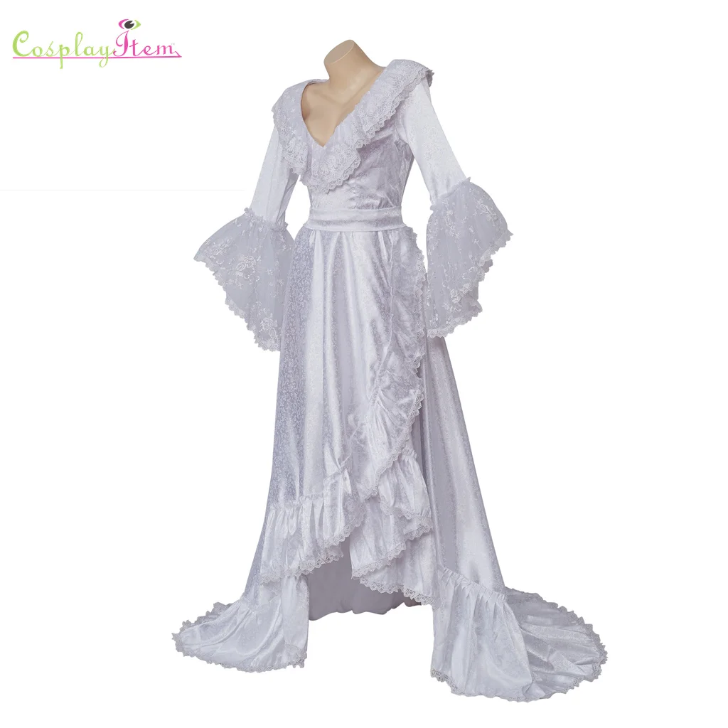 Musical The Phantom of The Opera Christine Daae Cosplay White Robe Dress  Gown Victorian sexy Nightgown for Women