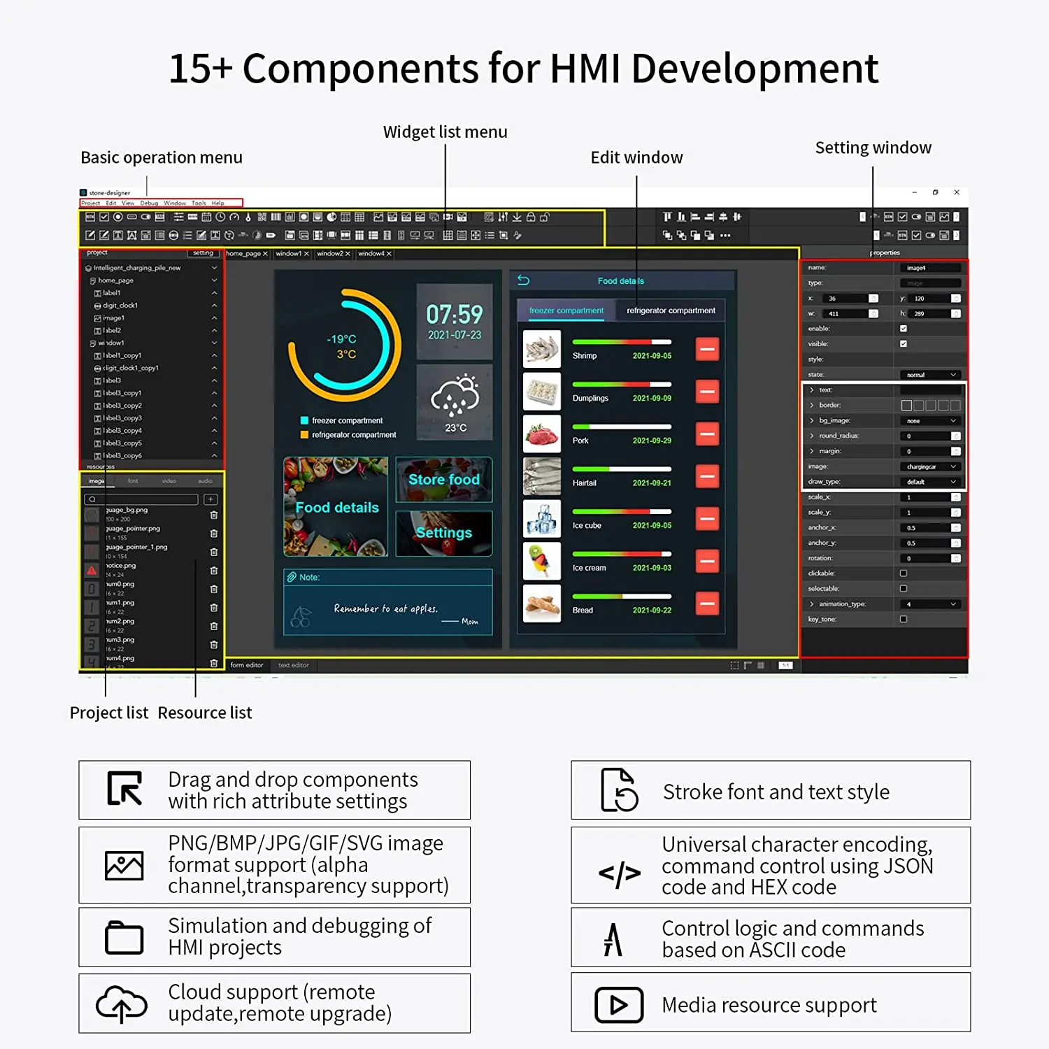 Ʈ HMI  LCD ÷ , Ƶ̳ ESP32 Ʈ   STVI070WT-01, α׷  ġ ũ , 7 ġ