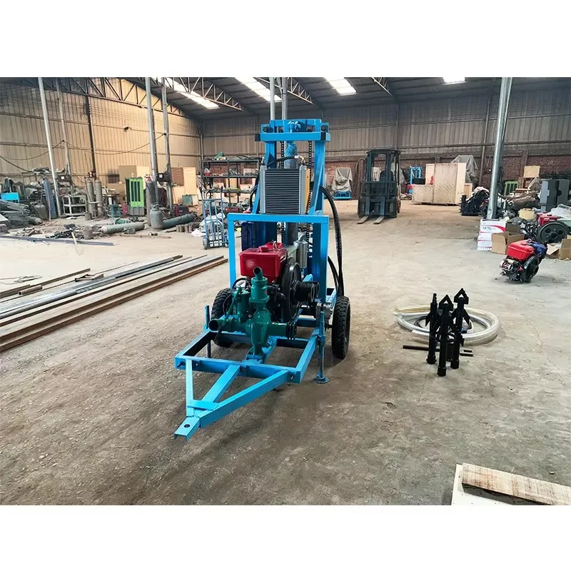 Hydraulic 22HP 25HP 35HP Diesel Type of Rotary Water Well Drilling Rig with Wholesale Price 5