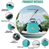 OWJHE 8L автоматический электрический опрыскиватель для садовых растений ручной перезаряжаемый спринклерный опрыскиватель для полива плеч — изображение 6