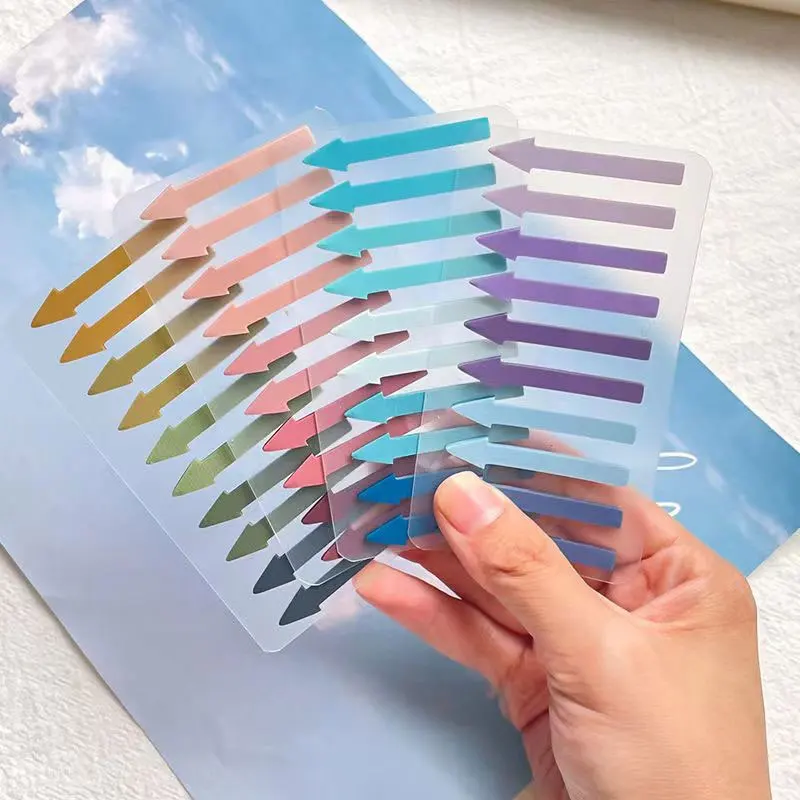 

200Sheets/Lot PET Translucent Color Key Sticker Sticky Index Notes Paper Memo Label Bookmarks Office School Supplies Stationery