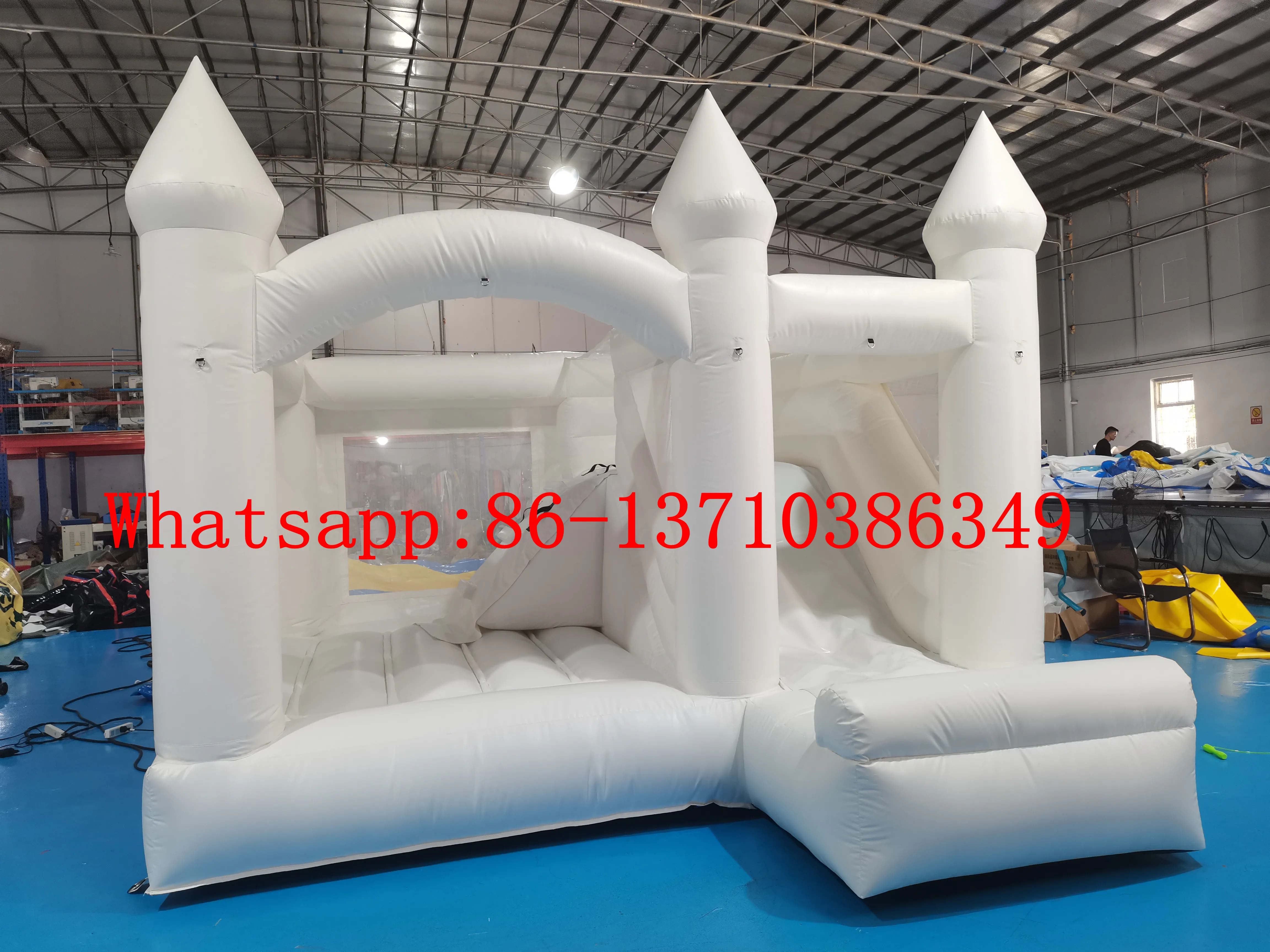 

Commercial Hot Selling Inflatable White Wedding Castle Combination Trampoline