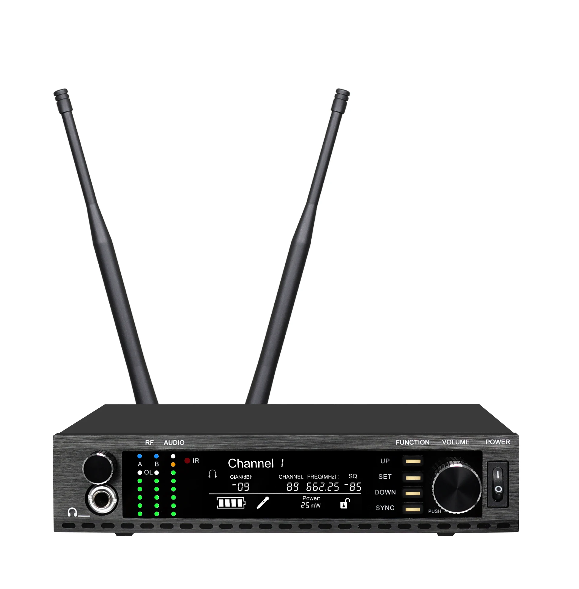 AD4G Mic With Monitor Microfone Sem Professional Single channel UHF Wireless Microphone System karaoke Home Party Performances