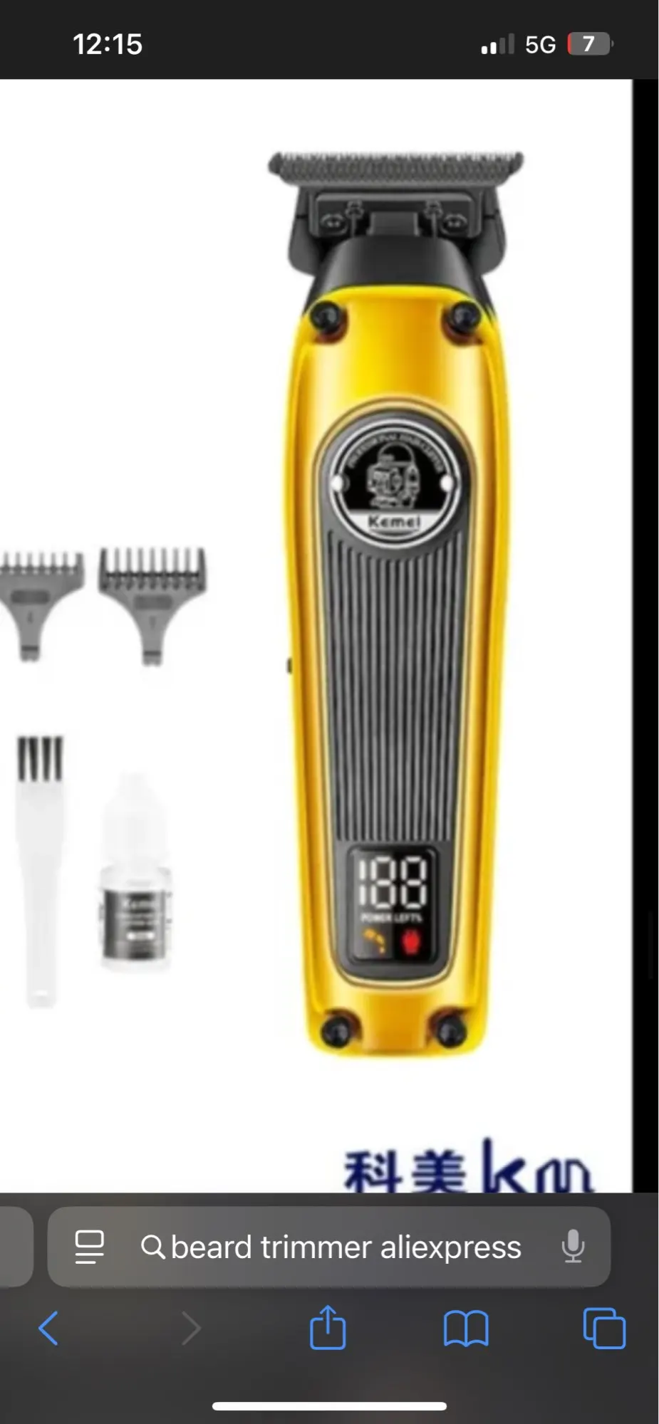 Kemei KM-2024 USB Charging Electric Shaver For Men Reciprocating Twin Blade Razor Shaver Beard Trimmer Shaving Machine photo review