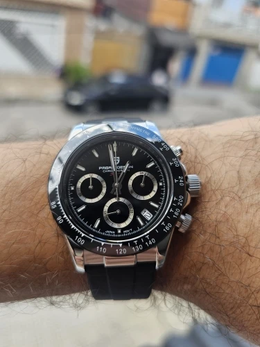 40mm New V2 PAGANI DESIGN Men's Quartz Watches Sapphire Retro Chronograph photo review