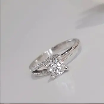 1CT Twisted Band Lab Diamond Ring 1