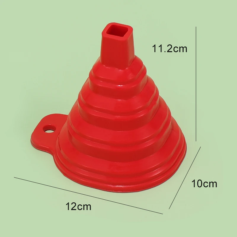 Description Picture 6 of itemSilicone Foldable Funnel Hopper Folding Funnels Collapsible Portable Funnels for Fuel Hopper Collapsible Beer Oil Funnels