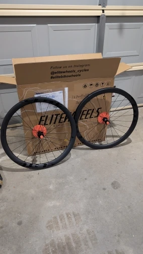 ELITEWHEELS 650B Gravel Wheelset Road Disc Carbon Wheels 40x32mm