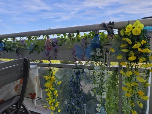 Artificial Flower New Artificial Hanging Flowers and Plants Easter Decoration 2025 UV-resistant and Realistic Room Decor Wedding photo review