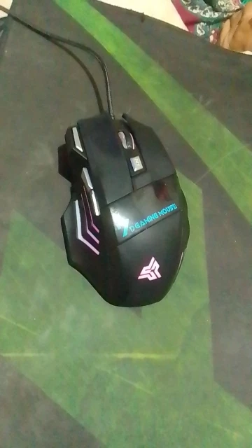 Mouse gamer para jogo computador 3200dpi com LED laser X7 USB Botões Profissional photo review