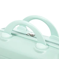 Ensemble de bagages à roulettes ABS 2 pièces 14''/19'' avec serrure à combinaison et trousse de toilette 14'' (Vert) 7