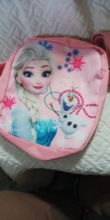 Bolso cruzado de la serie Princess de Disney "Frozen 2", bolso de hombro de dibujos animados de Elsa Sophia, bolso de moda informal para niñas photo review