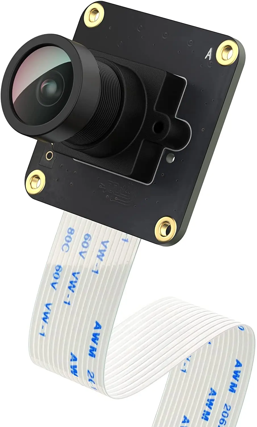 Raspberry Pi Industrial Camera OV9281 Version 2 Monochrome 1MPixel Wide Angle Fisheye Lens for Pi 5/Pi 4/3B+/3B/CM4/CM3+