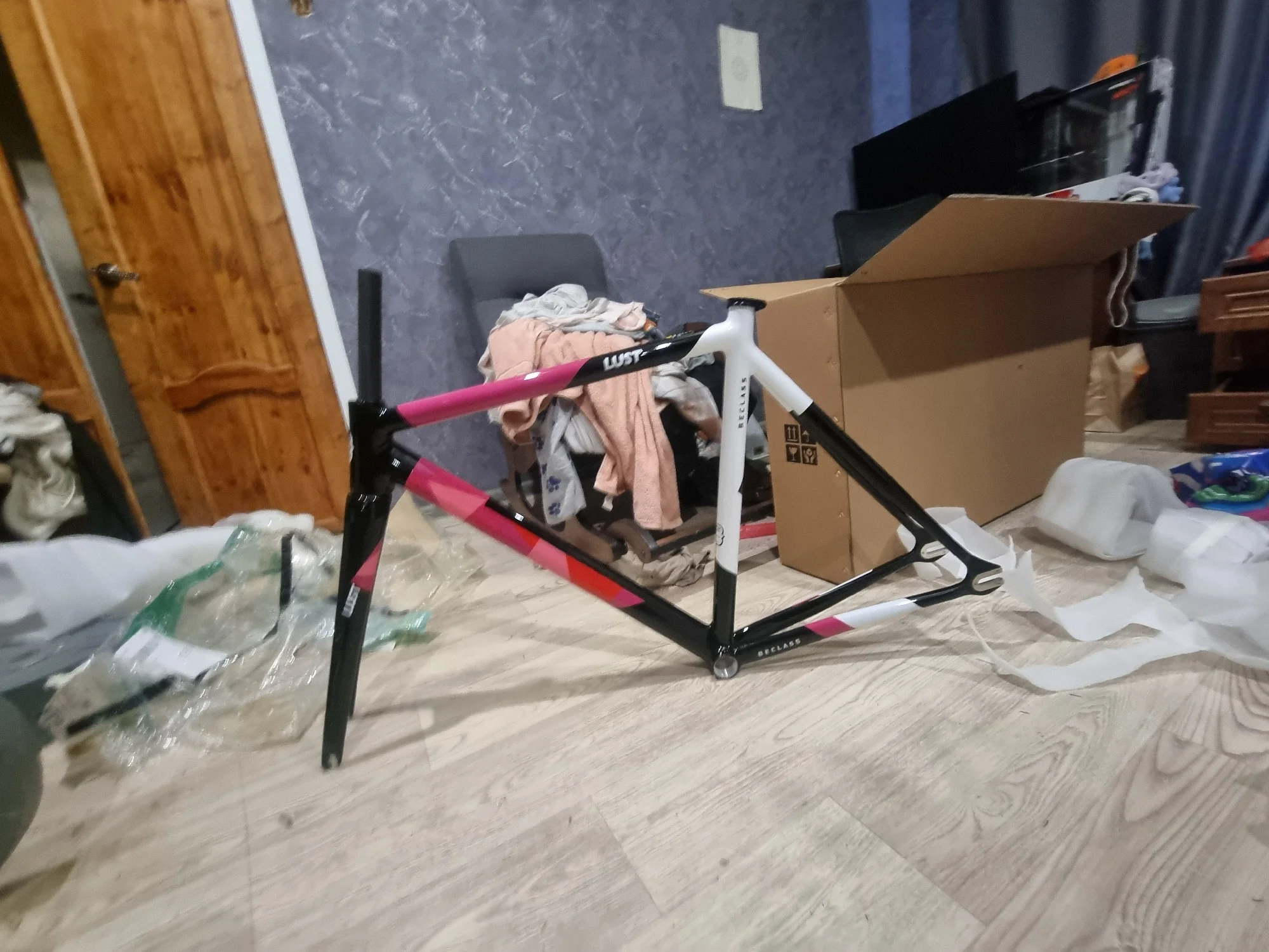Lexon Quadro de Bicicleta de Carbono Full, Fixed Gear Frameset