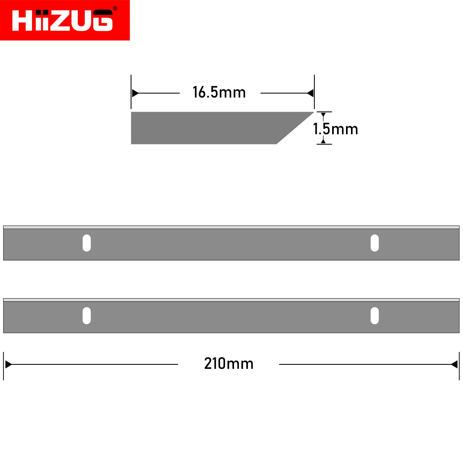 Planer Blades Knives for Einhell TH-SP 204 TC-SP 204 Planer ERBAUER 052 PB02 Ttan TTB579PLN Planer HSS 2pcs 210mmx16.5mmx1.5mm