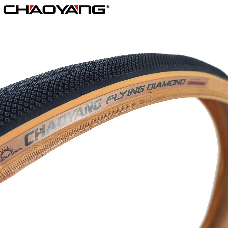CHAOYANG フライングダイヤモンド　700x35cタイヤ と3本チューブ 朝陽フライングダイヤモンド700x35C自転車タイヤ28インチ37-622