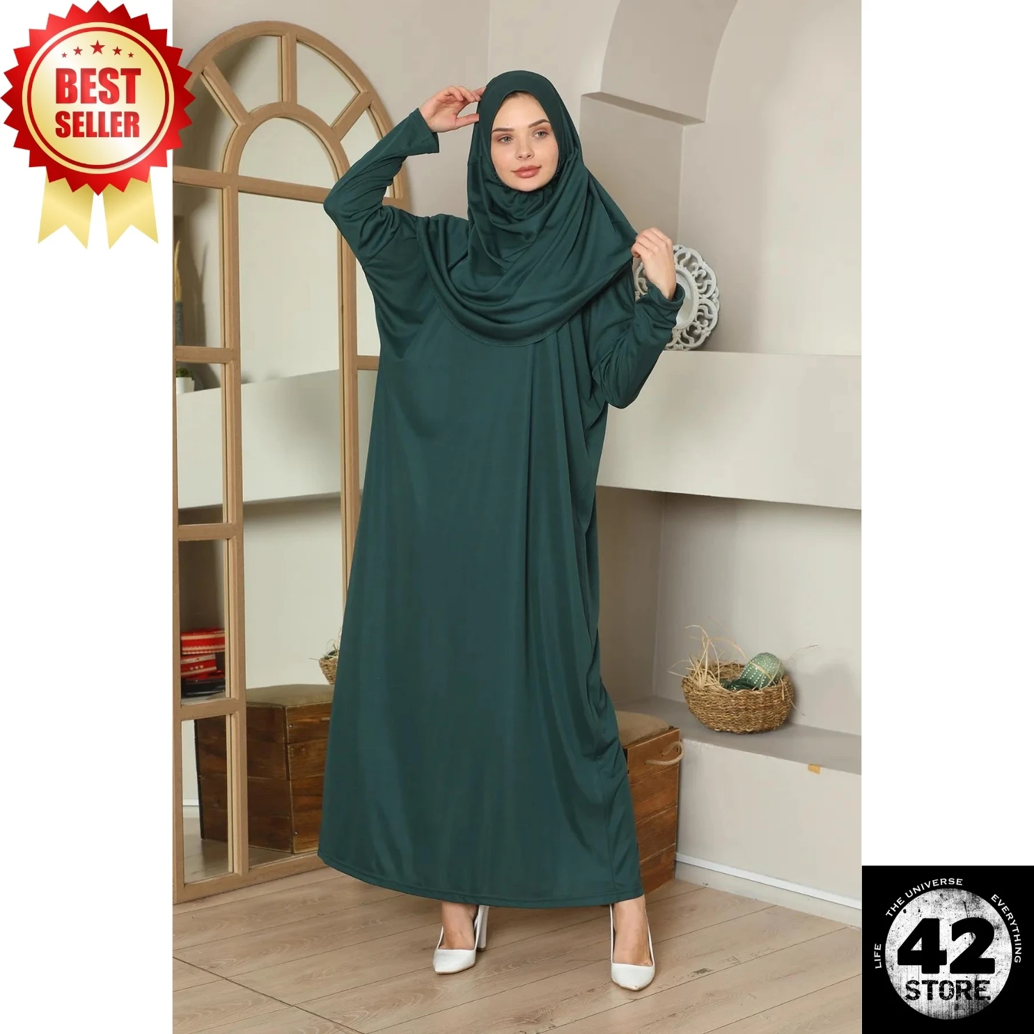 Muslim Fashion One-Piece Length Prayer Dress