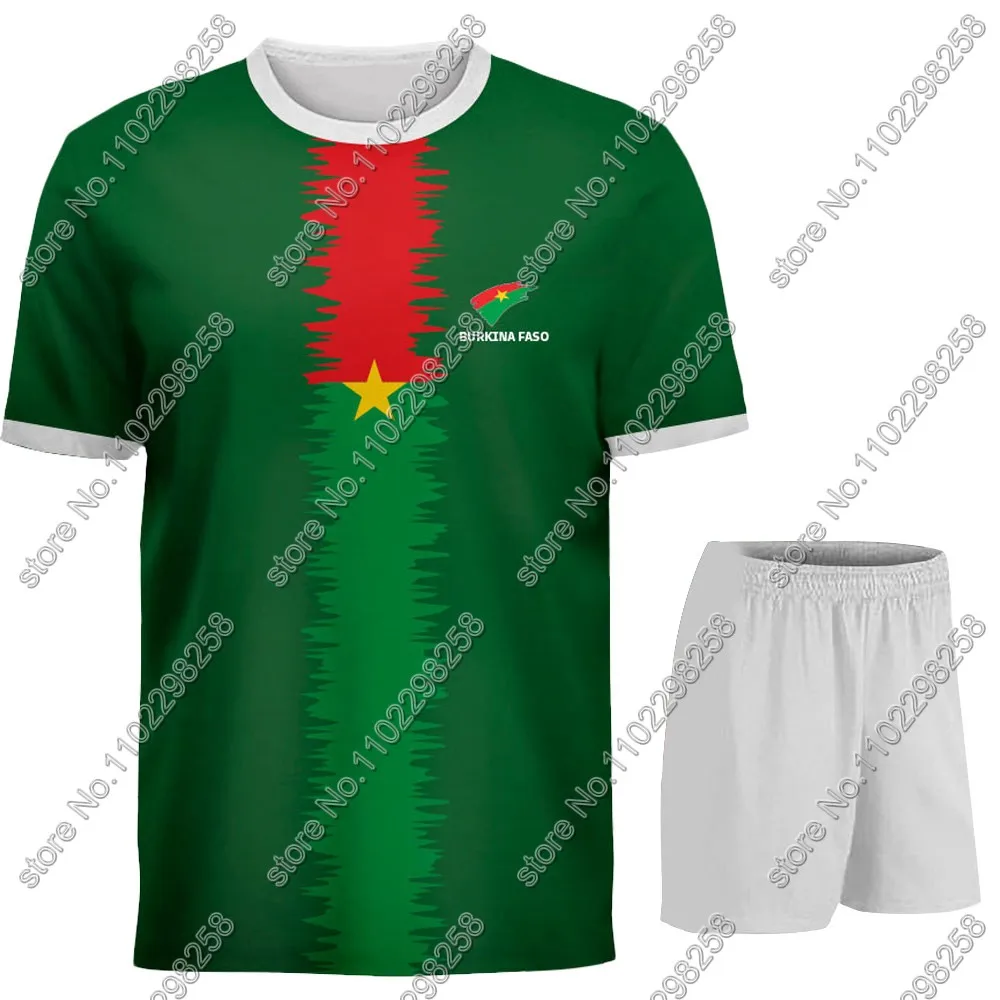 Burkina Faso National Team Jersey Fans T Shirts 3D Print Mens Shorts Running Streetwear Casual Training Suit Sports Shorts Sports Suit