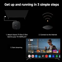 Version internationale de la Xiaomi TV Box S 3e génération : lecteur multimédia intelligent 4K, Ultra HD, Bluetooth 5.2, Wi-Fi 6, 32 Go de mémoire ROM, Google TV et Google Assistant 6