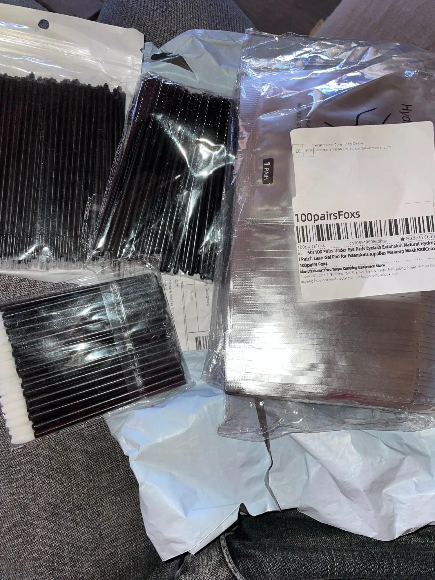 MJ 50Pairs Eyelash Pad Gel Patch Grafting Eyelashes Under Eye Patches For Eyelash Extension Paper Sticker Application Make Up photo review
