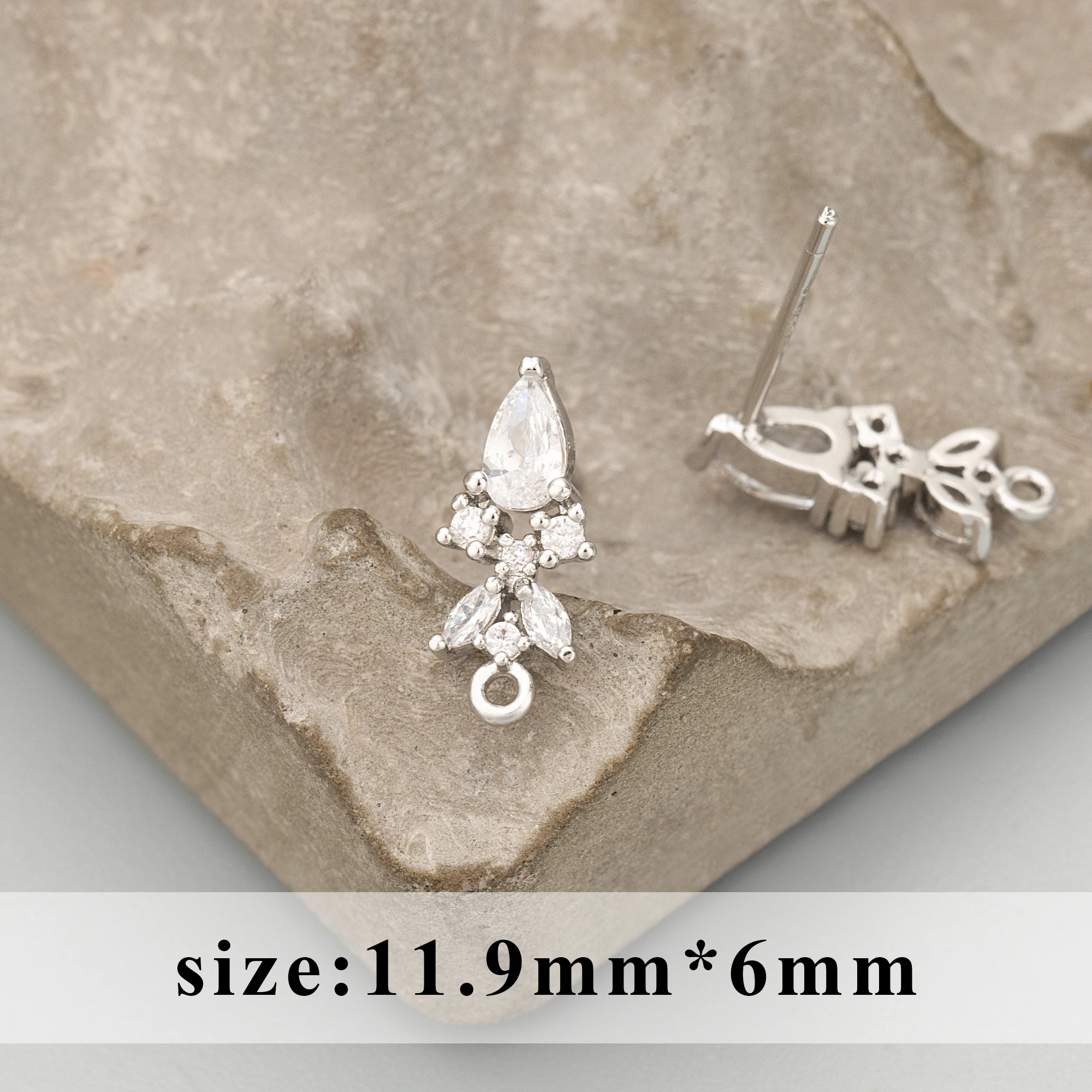 Рисунок 4 - серьги с родиевым покрытием из