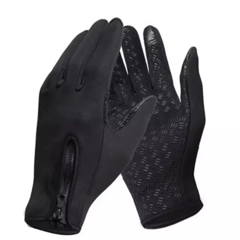Touch-screen Bike Gloves Winter Thermal Windproof Warm Full Finger Cycling Glove Anti-slip Men Women Outdoor Bicycle Gloves