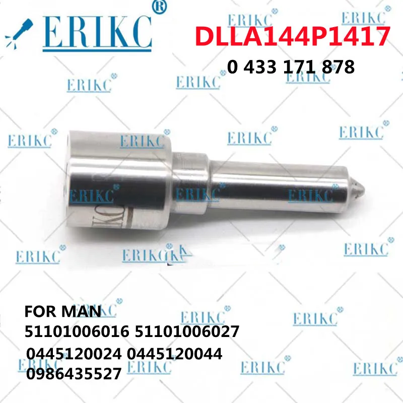 

ERIKC DLLA144P1417 топливный инжектор с общей топливной магистралью OEM 0 433 171 878 для MAN 51101006016 51101006027 0445120024 0445120044 0986435527