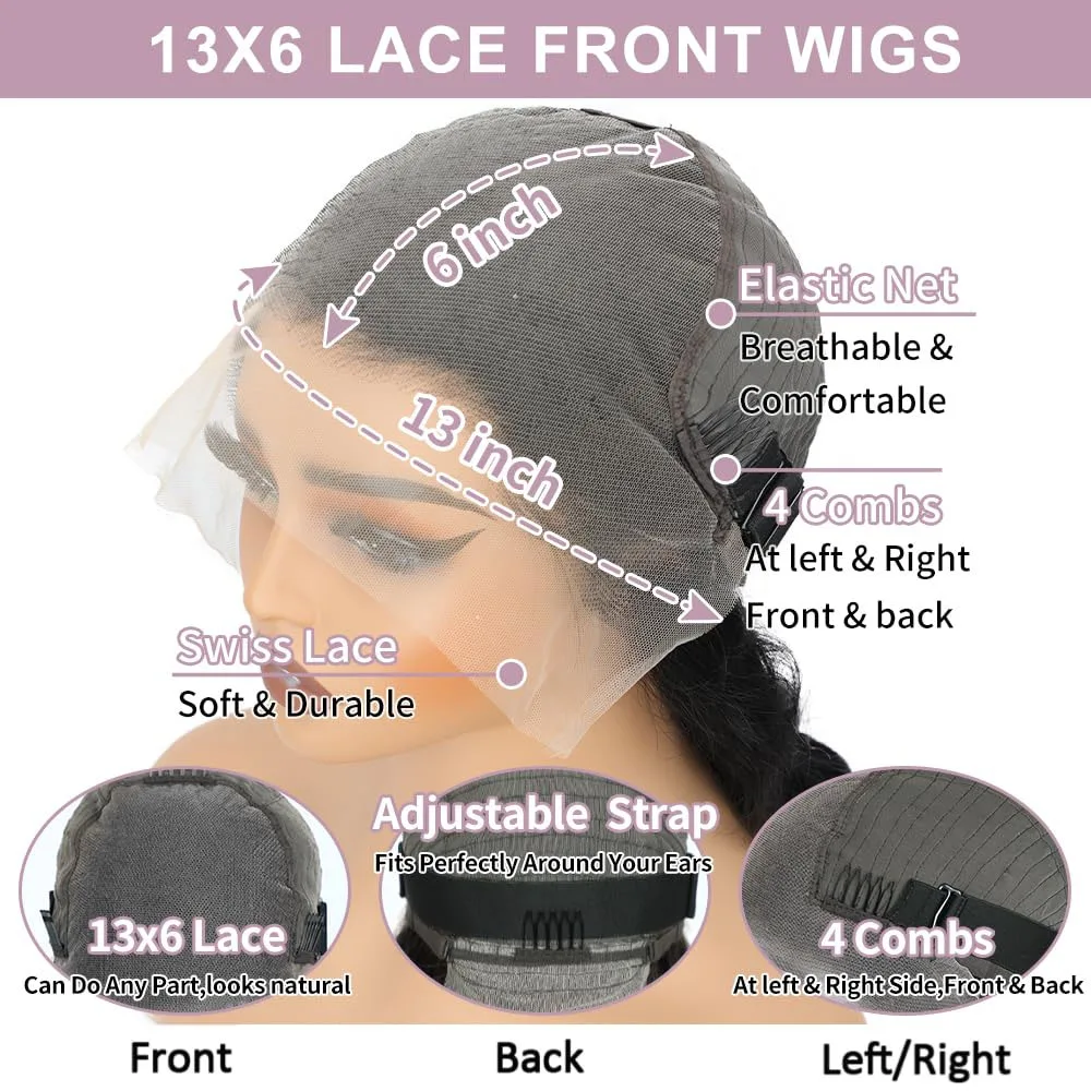 40-42 Inch Deep Wave Wig | HD Lace Front for Women