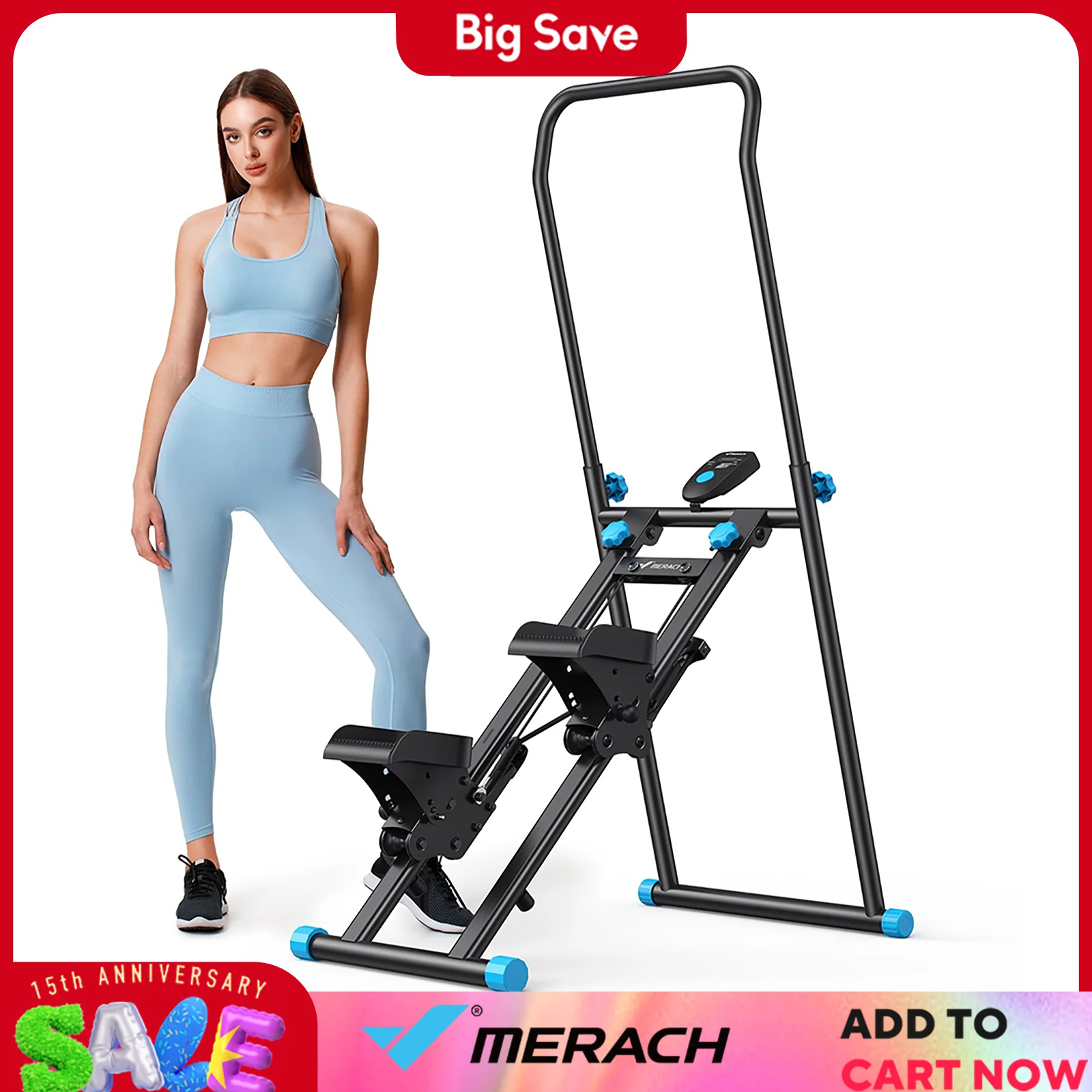 Stair Stepper MERACH Vertical Climber Foldable Full-Body Workout