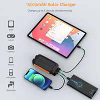 Waterproof Outdoor Solar Power Bank 10000mAh Dual USB Travel Outdoor Solar Mobile Phone Charger Solar Powerbanks For Camping 2