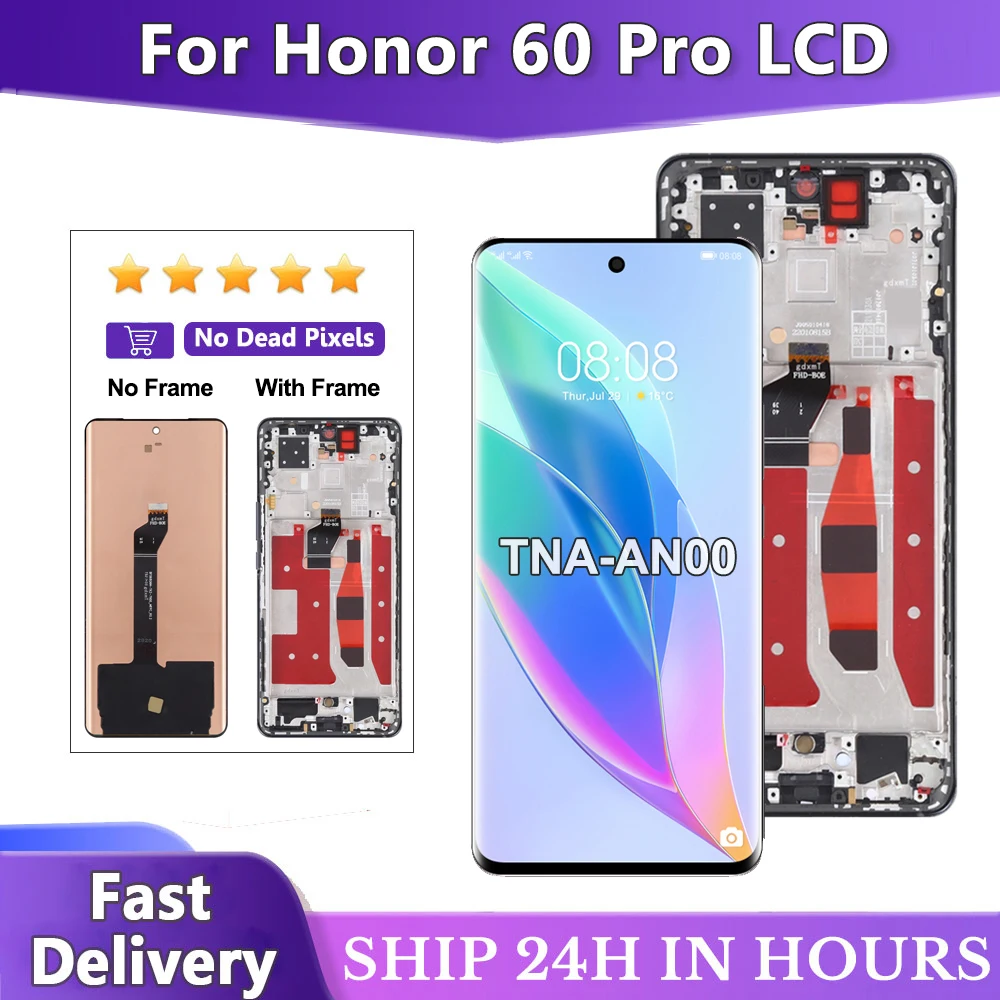 678-inch-lcd-replacement-for-honor-60-pro-lcd-display-screen-touch-panel-digitizer-for-honor60-pro-tna-an00-display