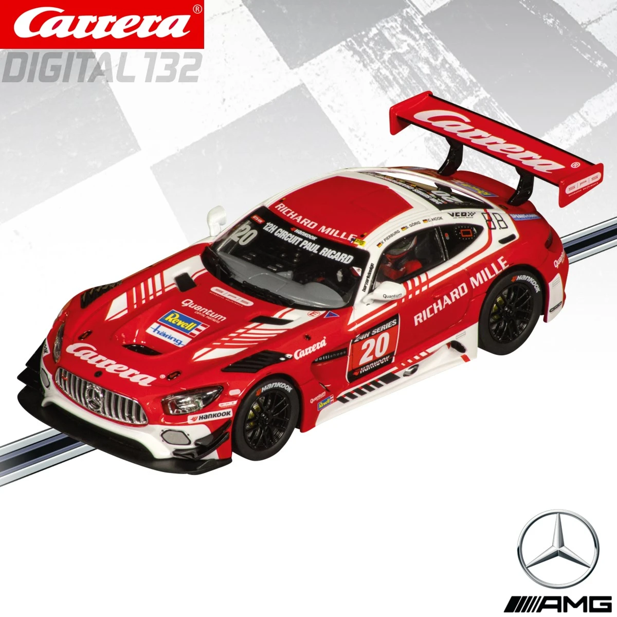 Carrera Slot Car Digital132 31034 Mercedes AMG GT3 "Carrera, No.20" 12h