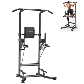Power Tower Home Dip Station Pull Up Bar Power Tower multifunzione Push Up Allenamento Esercizio addominale per allenamento della forza in palestra