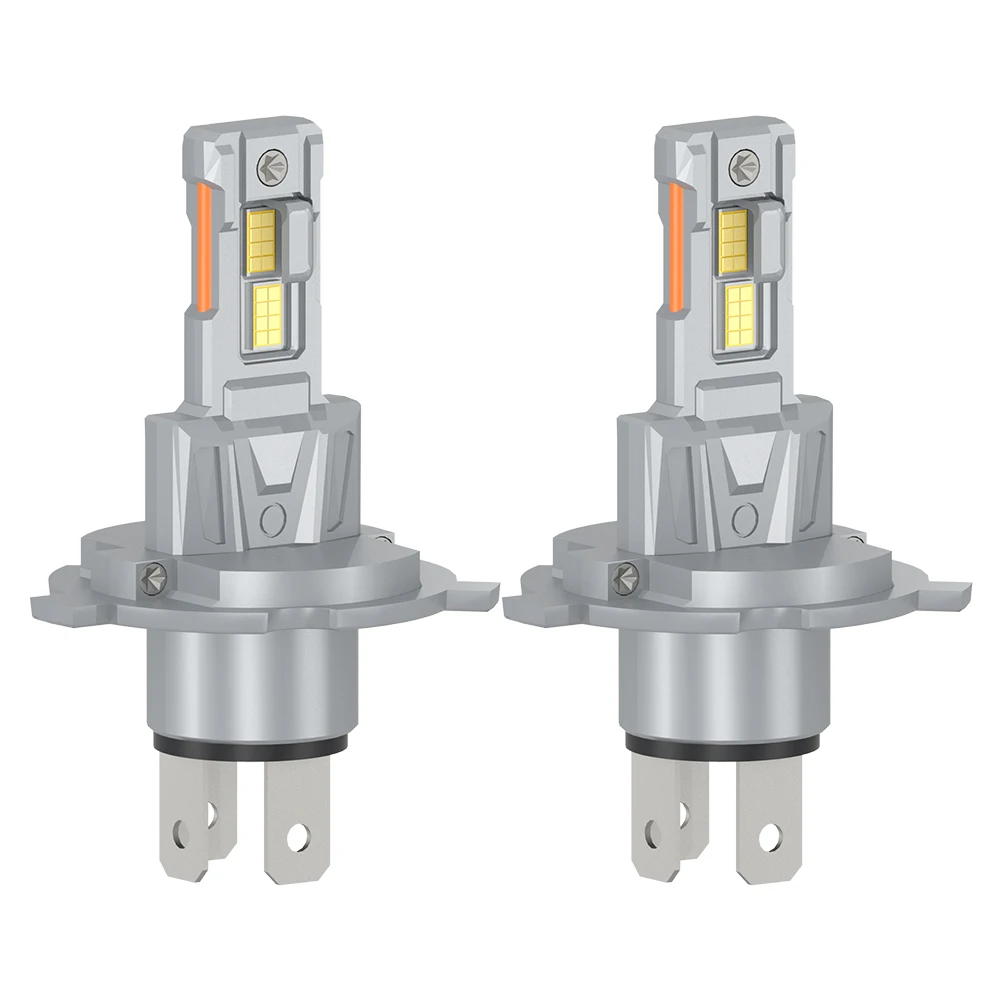 ไฟหน้า LED H4 แบบสูง-ต่ำ Canbus 150W 6000K หลอดไฟสว่างพิเศษ Turbo CSP ไฟหน้า 20000LM 1