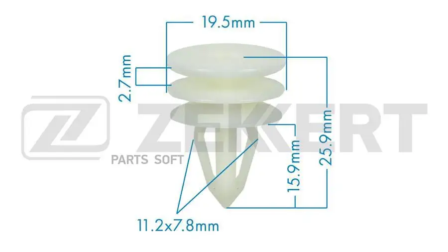 ZEKKERT BE1757 Клипса Zekkert BE-1757