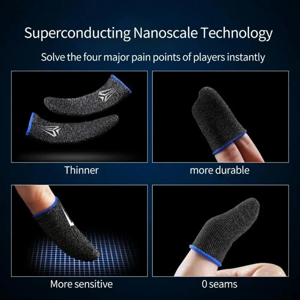5 Paia di Copridita da Gaming per Touchscreen, Traspiranti e Antisudore, Design Antiscivolo, Accessori per Giochi Mobile - immagine 5