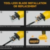 Reciprocating Saw for Dewalt 20V Battery 0-3000SPM Variable Speed with 4 Saw Blades Metal Wood Cutting Saber Saw (No Battery) 5