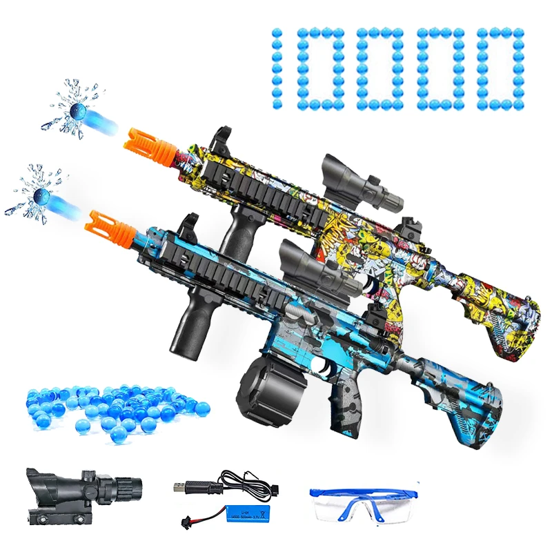M416 Elektrische Gel Gun Blaster Airsoft Splatter Ball Gel Spielzeug Paintball Pistole Waffe CS