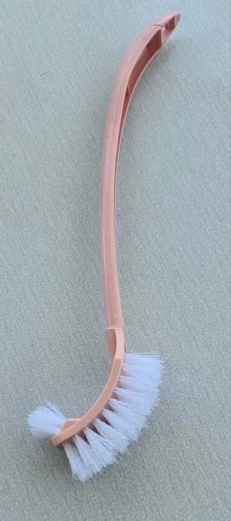 Multi-function Double Head Plastic Toilet Brush Curved Bathroom Cleaning Scrubber Bending Thicken Handle Corner Brush PP Holder photo review