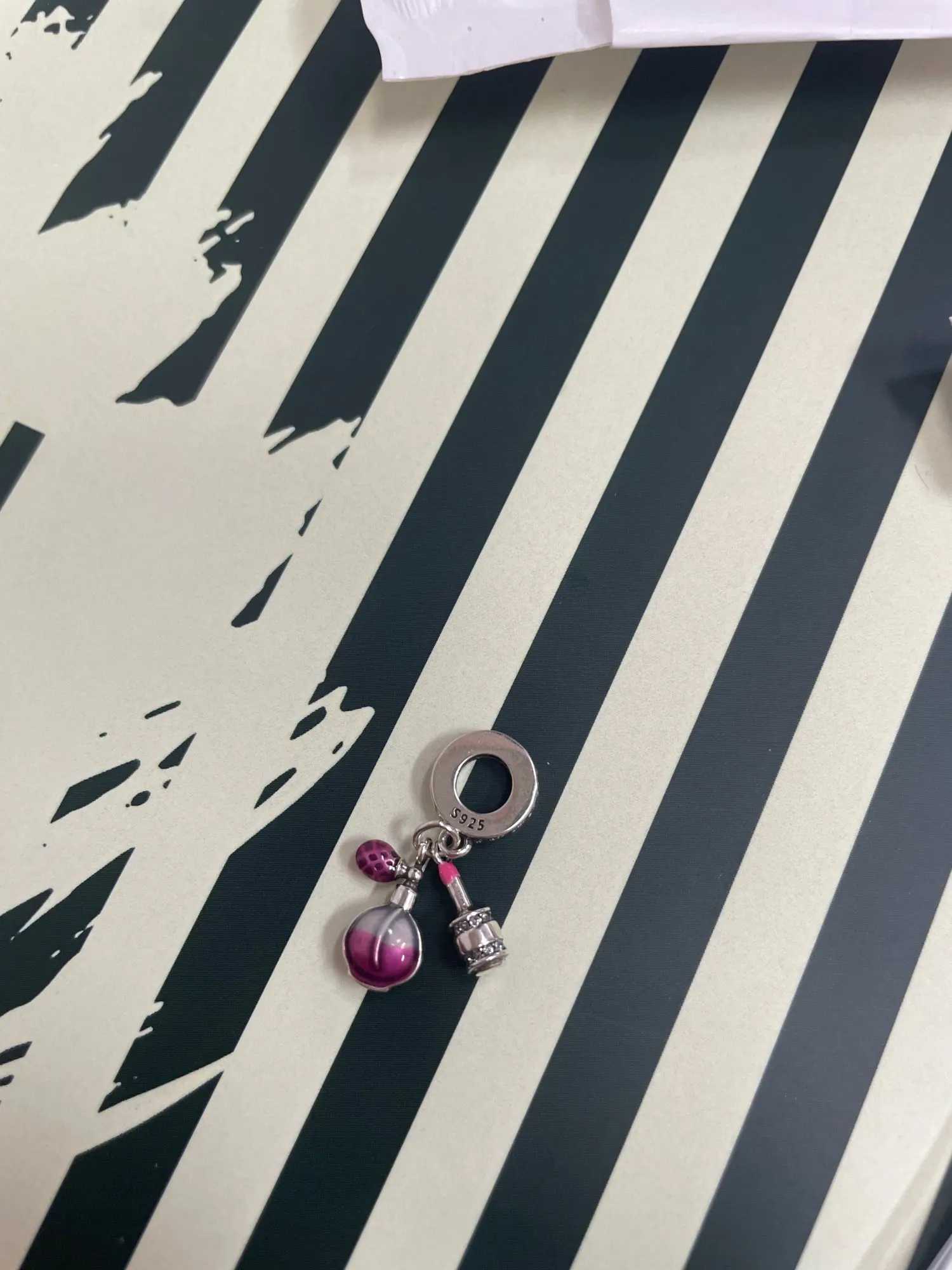 2025 gran oferta dijes cuentas de Plata de Ley 925 mariposa rosa luciérnaga luminosa cuelga brazalete pulsera collar joyería DIY photo review