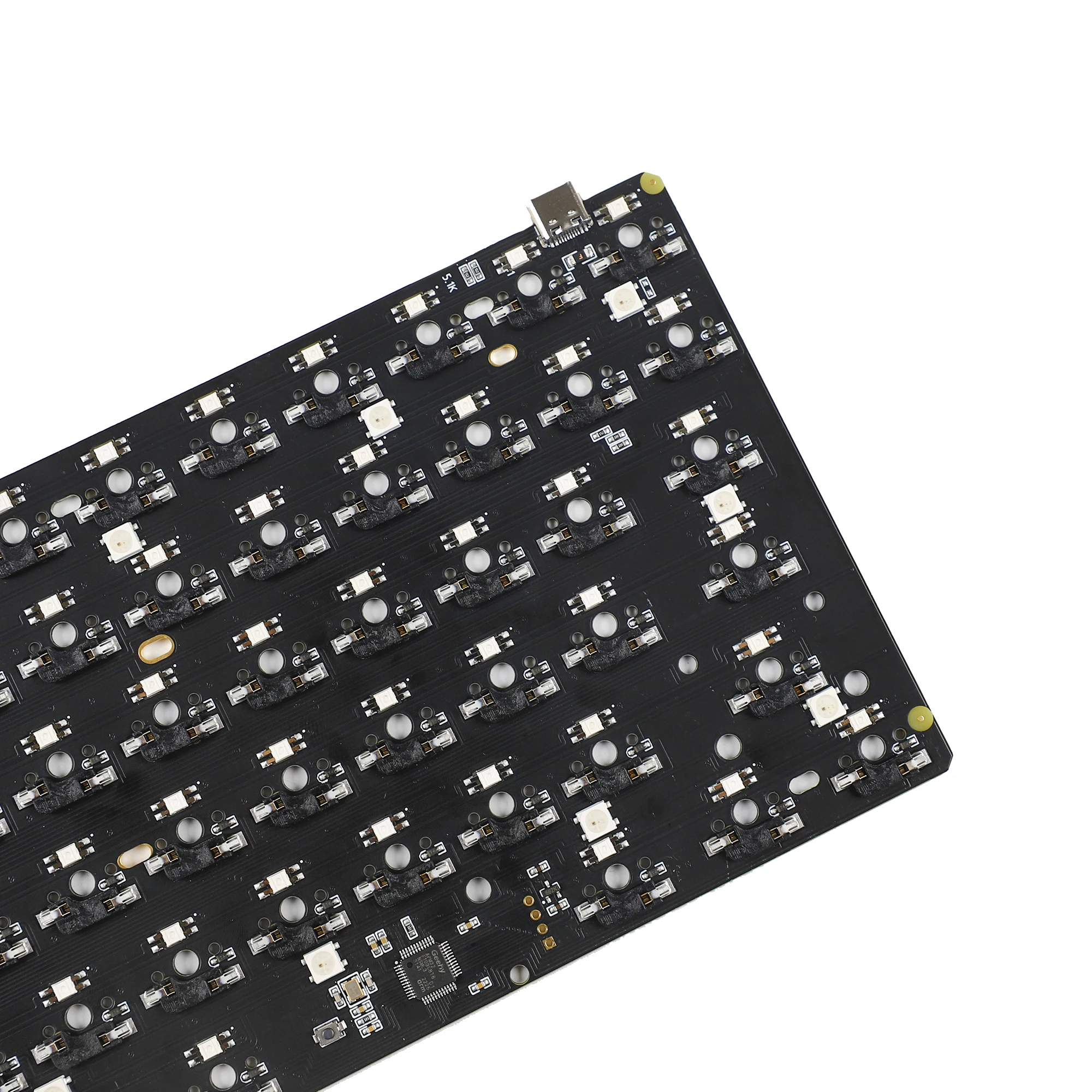 Rgb Via Vial Hot Swappable Kailh Soquete 84 Pcb Suporte Totalmente Programável Ansi Iso Substituível Ymd75 v2 v3 Ymdk-ymd75 v4 - Imagem 3