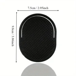 Compact Multifunctional Pocket Hair Brush - Gentle Palm Grip Massage Comb for Men, Ideal for Home & Travel (Black1)