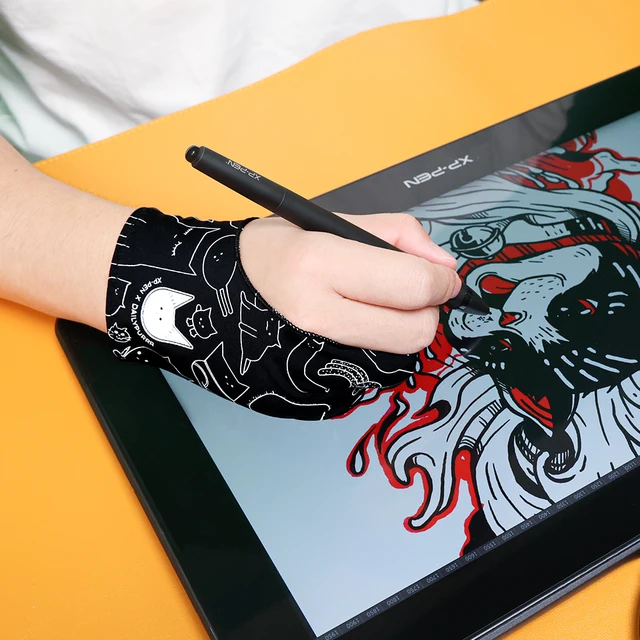 XPPen Free Size Anti-fouling Glove Cute Cat Glove for Drawing Tablet/Display Copy Board/Led Light Box / IPad 2
