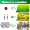 21V Cordless Weed Wacker Electric Lawn Mower Brushless Grass Trimmer with Wheel Length Angle Adjustable Telescopic Pruning Tool 6